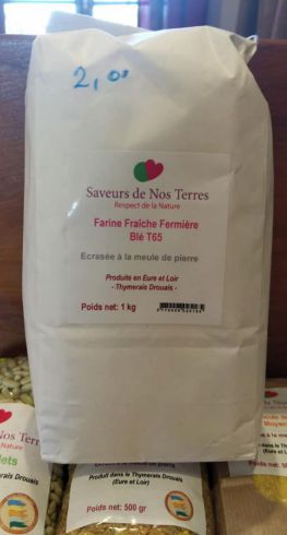 Farine fraiche fermière blé T65 1kg